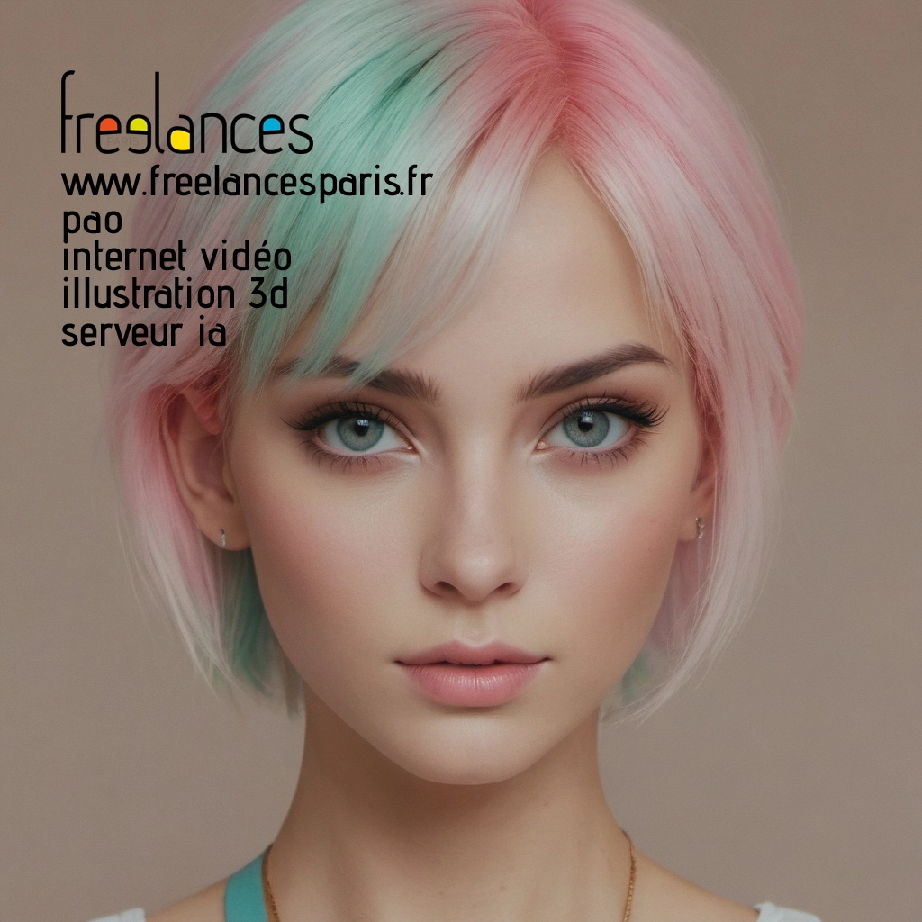 Pao mise en page internet vidéo illustration 3d serveur IA générative AI freelance paris studio de création magazines 8l7whll0